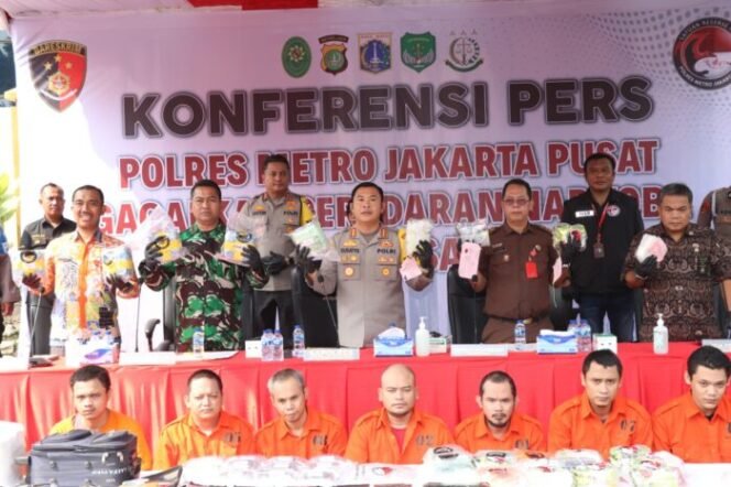 
					Polres Metro Jakarta Pusat Musnahkan 49,8Kg Narkotika