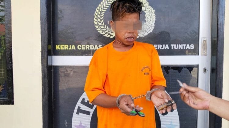 Terduga Pengedar Sabu, Diciduk Polsek Labuhan Ruku Saat Santai Tunggu Pembeli