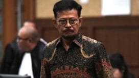 Terdakwa kasus pemerasan dan gratifikasi di Kementerian Pertanian Syahrul Yasin Limpo menjalani sidang di Pengadilan Tipikor, Jakarta, Jumat (5/7/2024). Sidang dengan terdakwa mantan Menteri Pertanian itu beragendakan pembacaan nota pembelaan (pledoi). ANTARA FOTO/Hafidz Mubarak A/rwa.