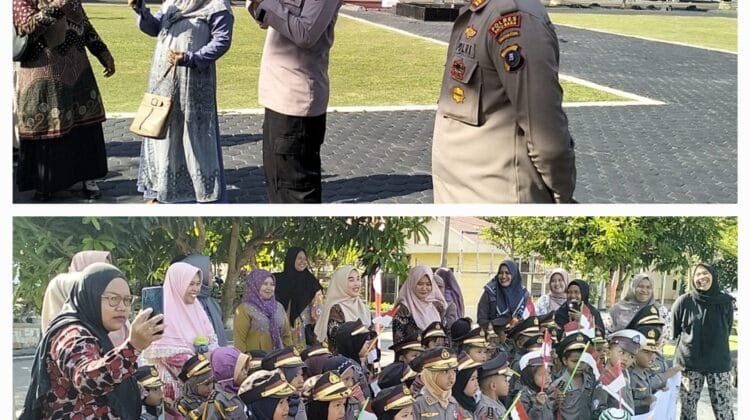 Kasat Binmas Ajak Polisi Cilik Room Tour Di Polres Batu Bara