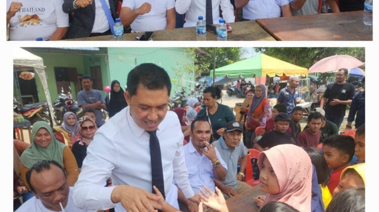 Silaturahmi Ke Kelurahan Lima Puluh, Pj Bupati Batu Bara Berikan 300 Nasi Kotak