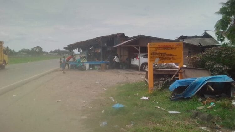 Titik relokasi area PT.PGE belum dapat dikatagorikan jadi potensi pasar, Pedagang hanya bisa pasrah