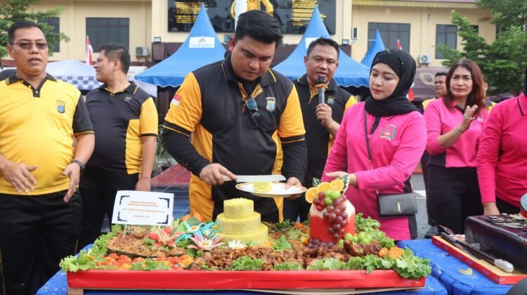 Kapolres Batu Bara Rayakan Ulang Tahun dengan Olahraga Bersama dan Persiapan Pilkada Damai