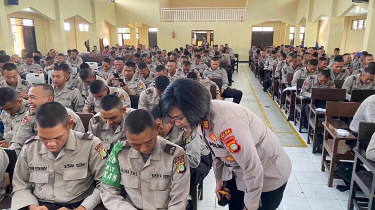 350 Siswa Bintara SPN Lido Ikuti Sosialisasi E- Learning Humas Polri Presisi