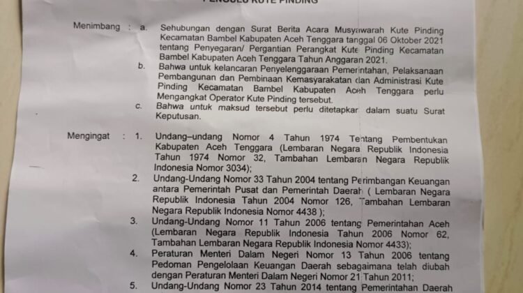 Minta Gaji 2 Tahun Tidak Dibayar, Operator Desa Malah Dapat Surat Pemberhentian dari Kades Pinding