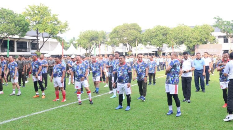 Perkokoh Sinergitas, Kodam Jaya Dan Polda Metro Jaya Gelar Olahraga Bersama