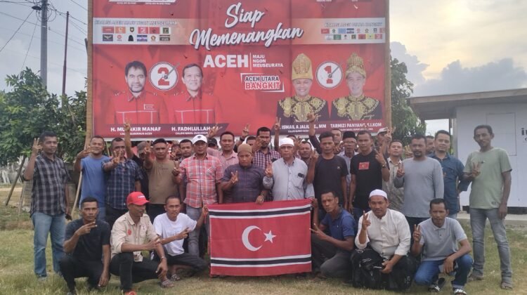 Eks Kombatan GAM Sagoe Tgk Chiek di Samakurok Solid Menangkan Mualem-DekFadh dan Ayah Wa-Panyang