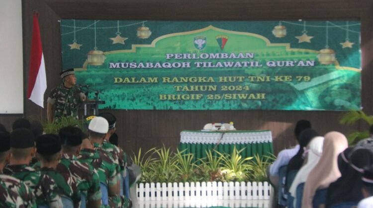 Semarak HUT TNI ke 79 tahun 2024, Brigif 25/Siwah Selenggarakan Sejumlah Perlombaan