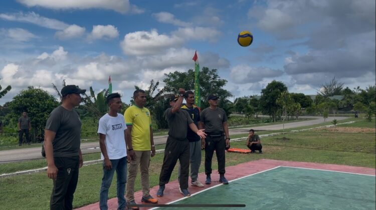 Turnamen Bola Voli Piala Danbrigif 25/Siwah Dalam Rangka HUT TNI ke 79 Tahun 2024, Secara Resmi Dibuka