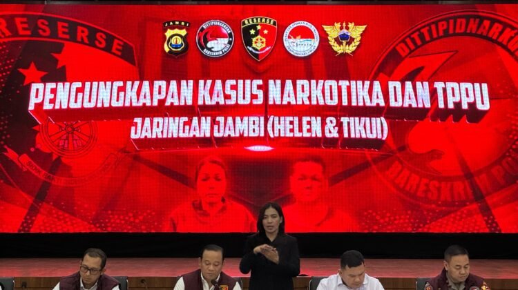 Bareskrim Polri ungkap Jaringan Narkoba Wilayah Jambi H dan DS