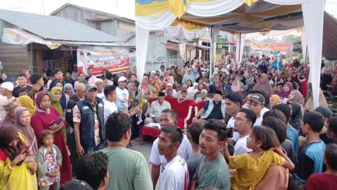 
					Ratusan Warga Tanjung Tiram Sambut Antusias Kunjungan BAHAGIA, Calon Bupati Batu Bara