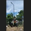 Pemasangan lampu tenaga surya serta pemberian bantuan bencana.