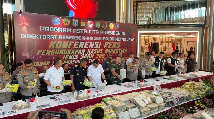 Polda Metro Jaya Ungkap Sabu 389 Kilogram dari Jaringan Afghanistan