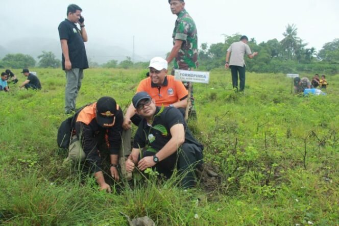 
					Menjelang Peringatan Tsunami, Pj. Bupati Taufik Bersama Forkopimda Tanam Pohon Tahiroe 