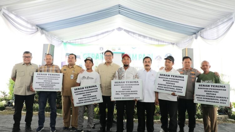 Gugus Tugas Ketahanan Pangan Polri Tanam Padi Serentak, Cetak 10 Ribu Hektare Sawah