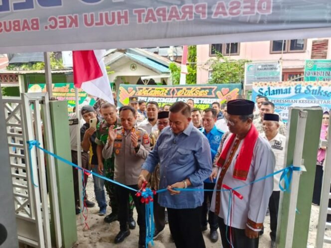 
					Kapolres dan Bupati Terpilih Launching Kampung Bebas Narkoba di Perapat Hulu