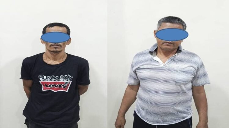Tersangka Perusakan Hutan di Polres Aceh Tenggara.