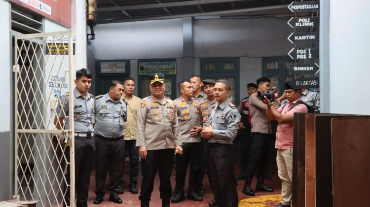 Kapolres Aceh Tamiang Tinjau Keamanan Lapas Kelas II B Kuala Simpang
