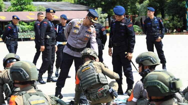 Laksanakan Misi Kemanusiaan,  Polri Gelar Apel Pasukan “Alpha Bravo Moskona 2025”