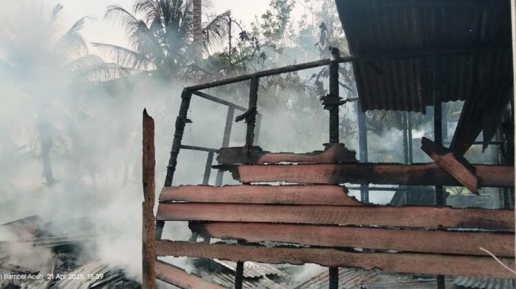 Satu Rumah di Aceh Tenggara Ludes Terbakar 