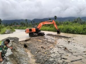 Lokasi Tangul jebol di desa Kuning 1