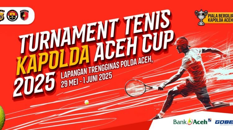 23 Tim akan Bertanding di Turnamen Tenis Kapolda Aceh Cup 2025