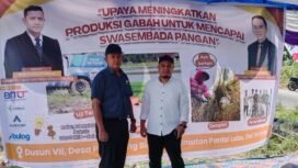 Rizki Affandi Menghadiri acara percepatan tanam untuk meningkatkan produksi gabah dalam menopang swasembada pangan. (ist)