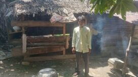 Kondisi Rumah Putra Mandari di desa Pulo Ndadap Kecamatan Lawe Alas