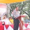 Dirlantas Polda Aceh, Kombes Pol M. Iqbal Alqudusy saat Aceh di lapangan Pemuda Aceh Tenggara