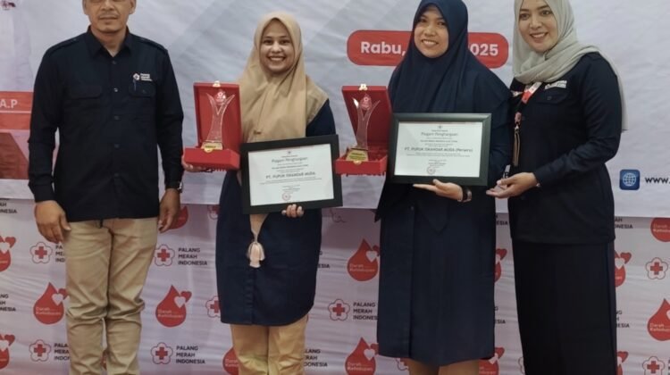 PIM Raih Dua Penghargaan dari PMI Aceh Utara atas Kontribusi Donor Darah Tahun 2024