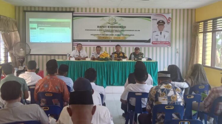 Kejaksaan Negeri Aceh Tenggara Gelar Rapat Koordinasi Pakem Tahun 2025