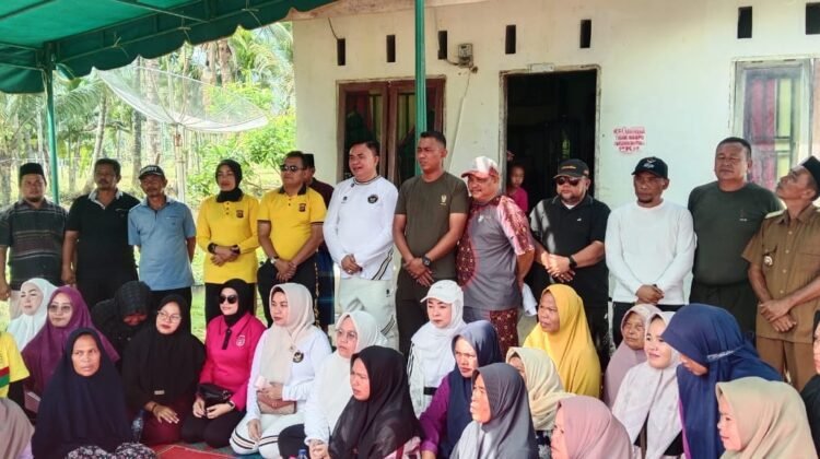 Salim Fakhry Tinjau Desa Binaan Gammawardi Kecamatan Lawe Bulan