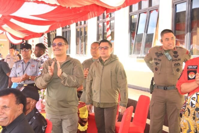 
					Wakaops Damai Cartenz hadiri tasyakuran Hari Bhayangkara ke-79 di Polres Jayawijaya