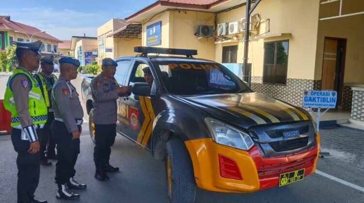 Sipropam Polres Batu Bara Gelar Gaktibplin Dukung Ops Patuh Toba 2025