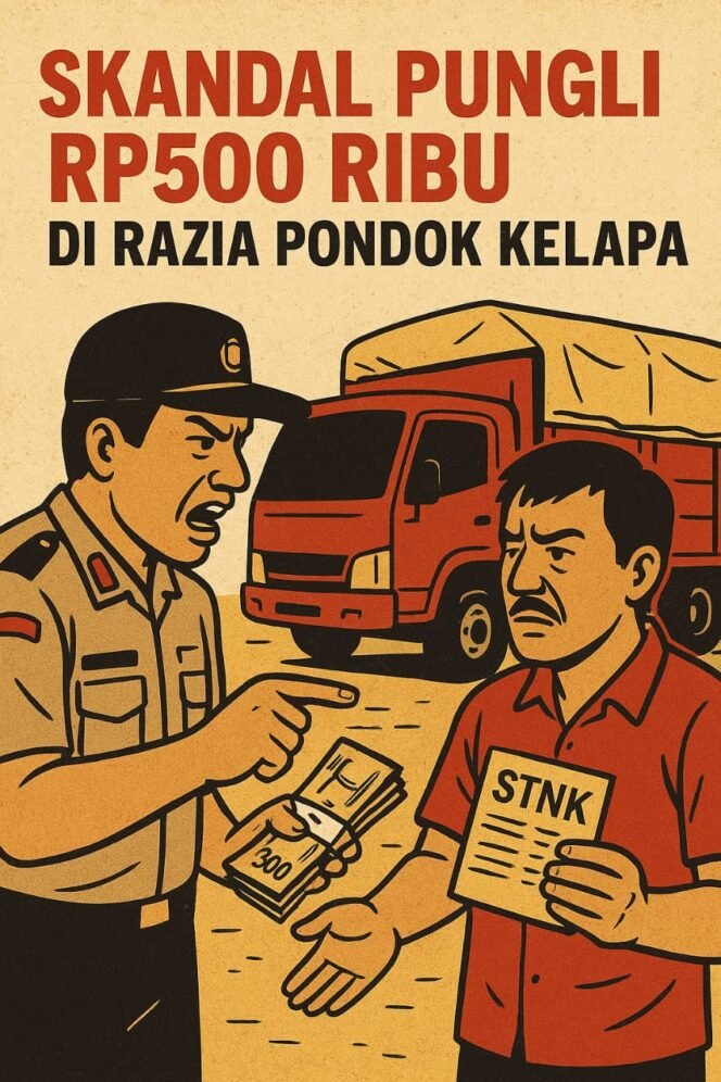 
					Skandal Pungli Rp500 Ribu di Razia Pondok Kelapa: Bukti “Jalan Raya Jadi ATM”, Kapolri Harus Bertindak