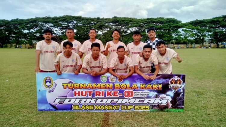 Gampong Mesjid Punteut Tumbangkan Gampong Tengah 1-0 di Turnamen Forkopimcam Blang Mangat Cup 2025
