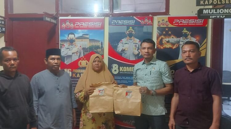 Polres Aceh Tenggara Serahkan Kerangka Korban kepada Keluarga