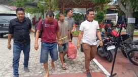 Kanit pidum dan saat penyerahan tersangka ke kejaksaan negeri aceh Tenggara.