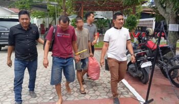 Kanit pidum dan saat penyerahan tersangka ke kejaksaan negeri aceh Tenggara.