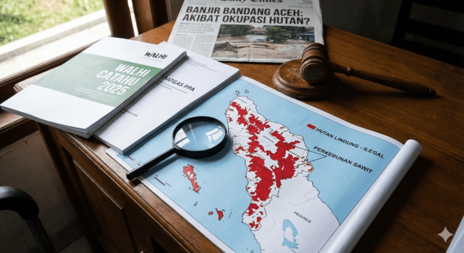 
					Menyingkap Akar Bencana: Banjir Bandang Aceh dan Dugaan Okupasi Hutan Ilegal