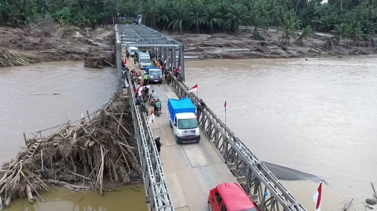 Jembatan Bailey Teupin Reudep selesai, Akses Bireuen – Aceh Utara Kembali terhubung