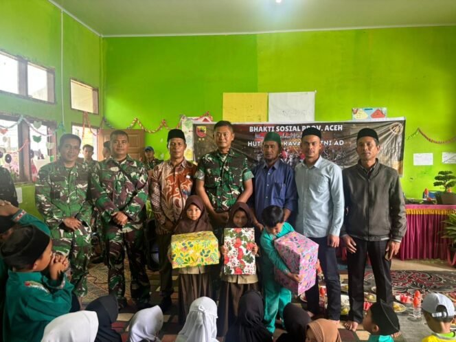 
					Yonkav 11/MSC Gelar Bakti Sosial dan Trauma Healing untuk Anak Korban Banjir di Bener Meriah