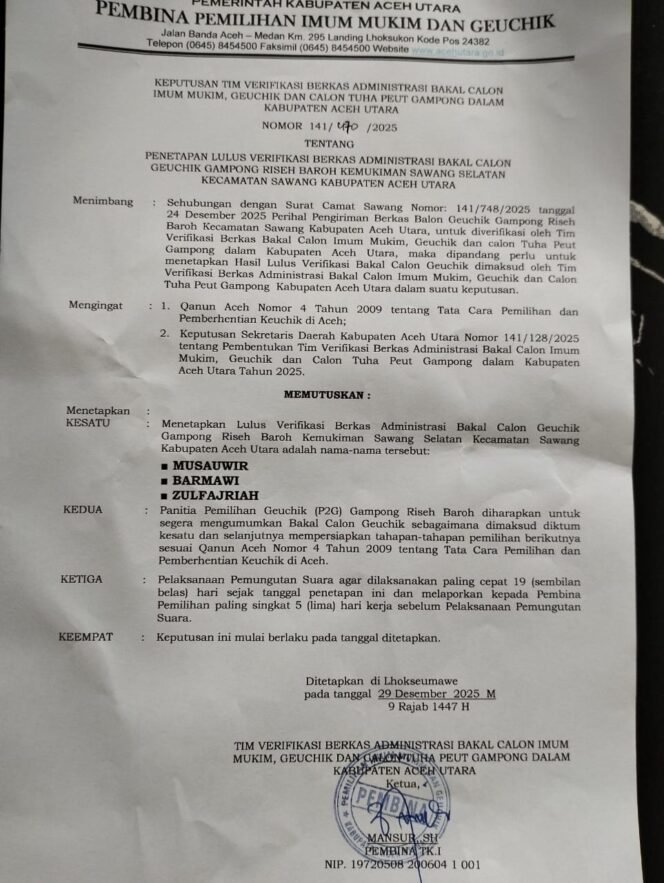 
					Kontroversi Pilkades Riseh Baroh: Dugaan Pencoretan Sepihak Calon yang Sudah Lulus Verifikasi Kabupaten