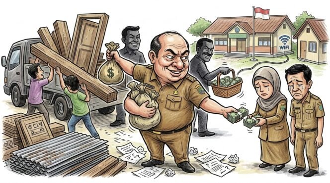 
Oknum Kepala SD Negeri 4 Baktiya Aceh Utara Diduga Jual Aset Renovasi, Guru Sertifikasi Diperas