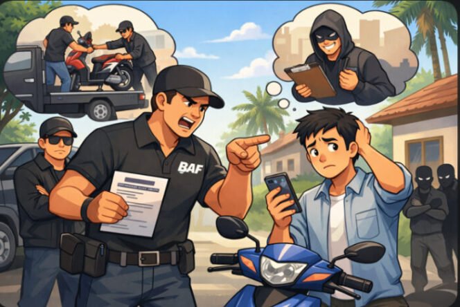 
Oknum Penagih PT Bussan Auto Finance Diduga Intimidasi Nasabah di Lhokseumawe, Baru Tunggak 1 Bulan Sudah Diancam Tarik Motor