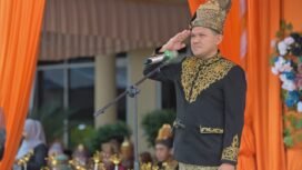 Wakil Gubernur Aceh, Fadlullah, SE menjadi inspektur Upacara Peringatan Hari Jadi Kabupaten Aceh Singkil ke 27 di halaman depan Kantor Bupati Aceh Singkil, 27/4/2026