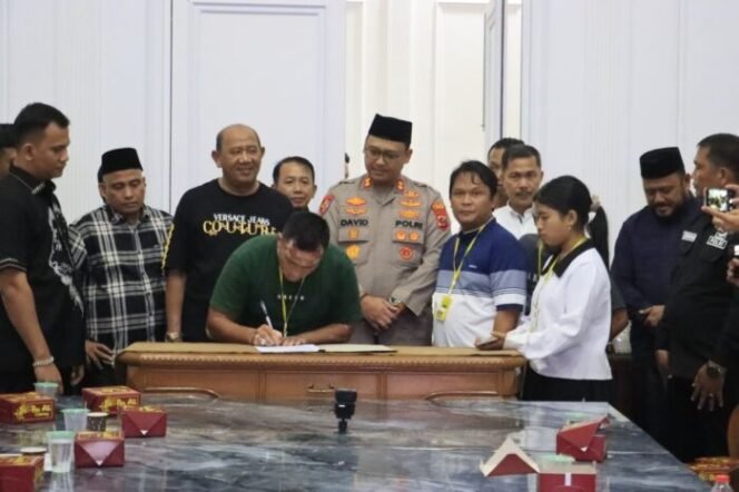 
					Forum Forkopimda Langkat Jadi Ruang Damai, Perselisihan Saling Lapor Disepakati Selesai Secara Musyawarah