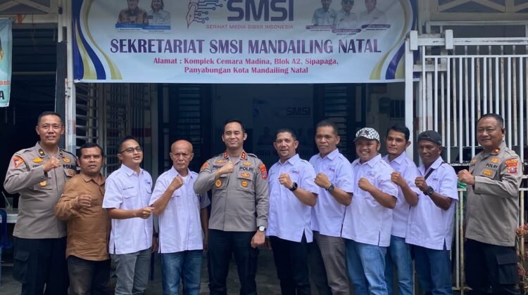 Kapolres Madina Bersilaturahmi ke Kantor SMSI, Bahas Kolaborasi Informasi