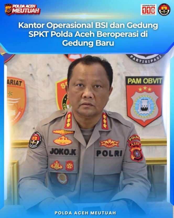 
					Kantor Operasional BSI dan Gedung SPKT Polda Aceh Beroperasi di Gedung Baru