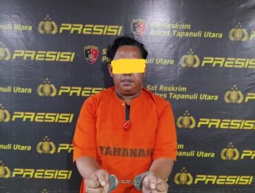 Oknum pendeta ditahan di RT Polres Taput. (Ist)